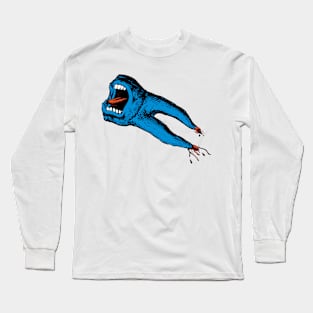 Screaming flying blue tooth Long Sleeve T-Shirt